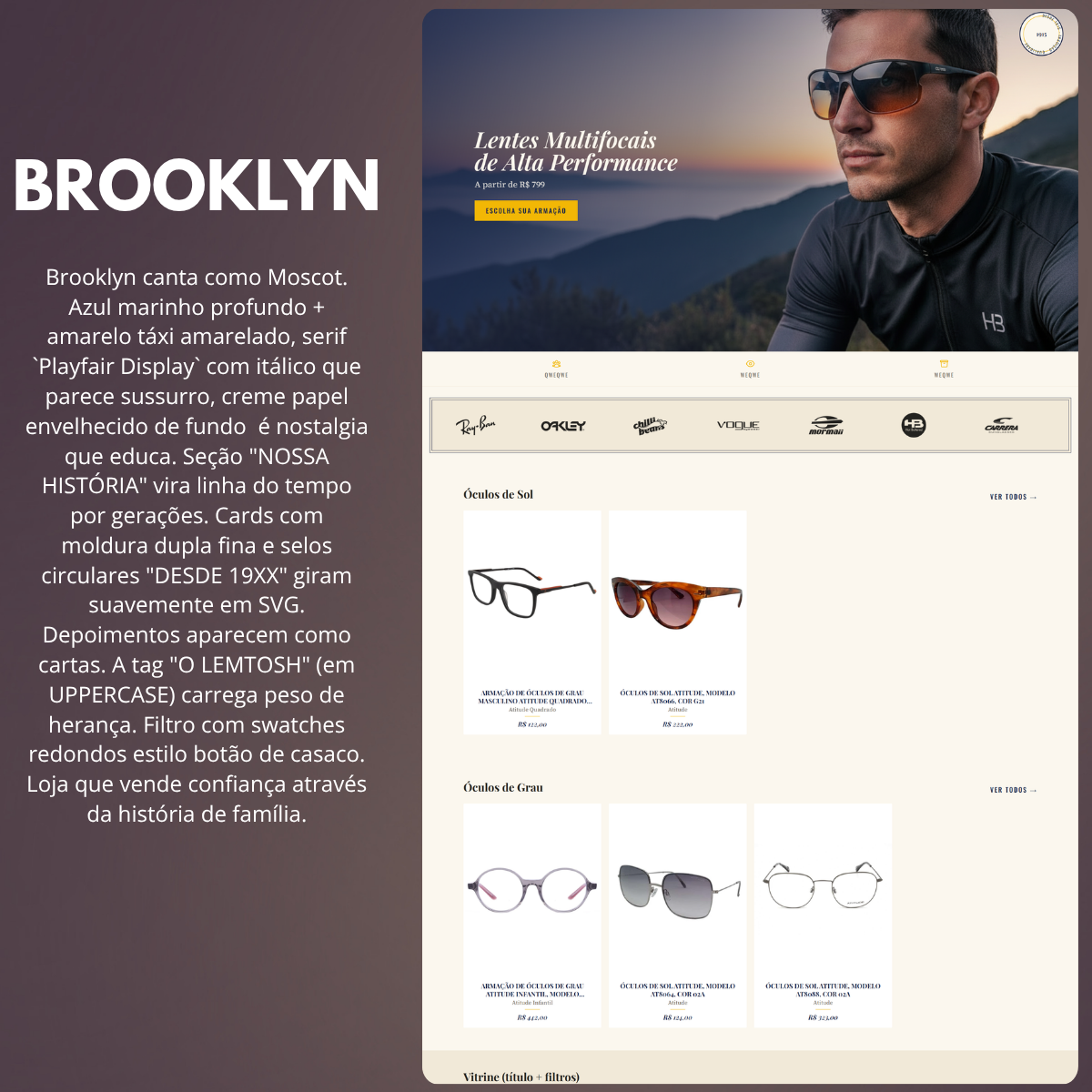 Preview do template Brooklyn