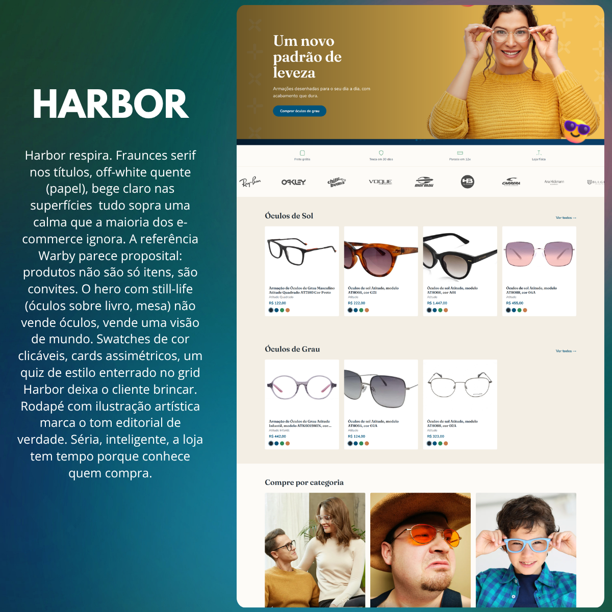 Preview do template Harbor