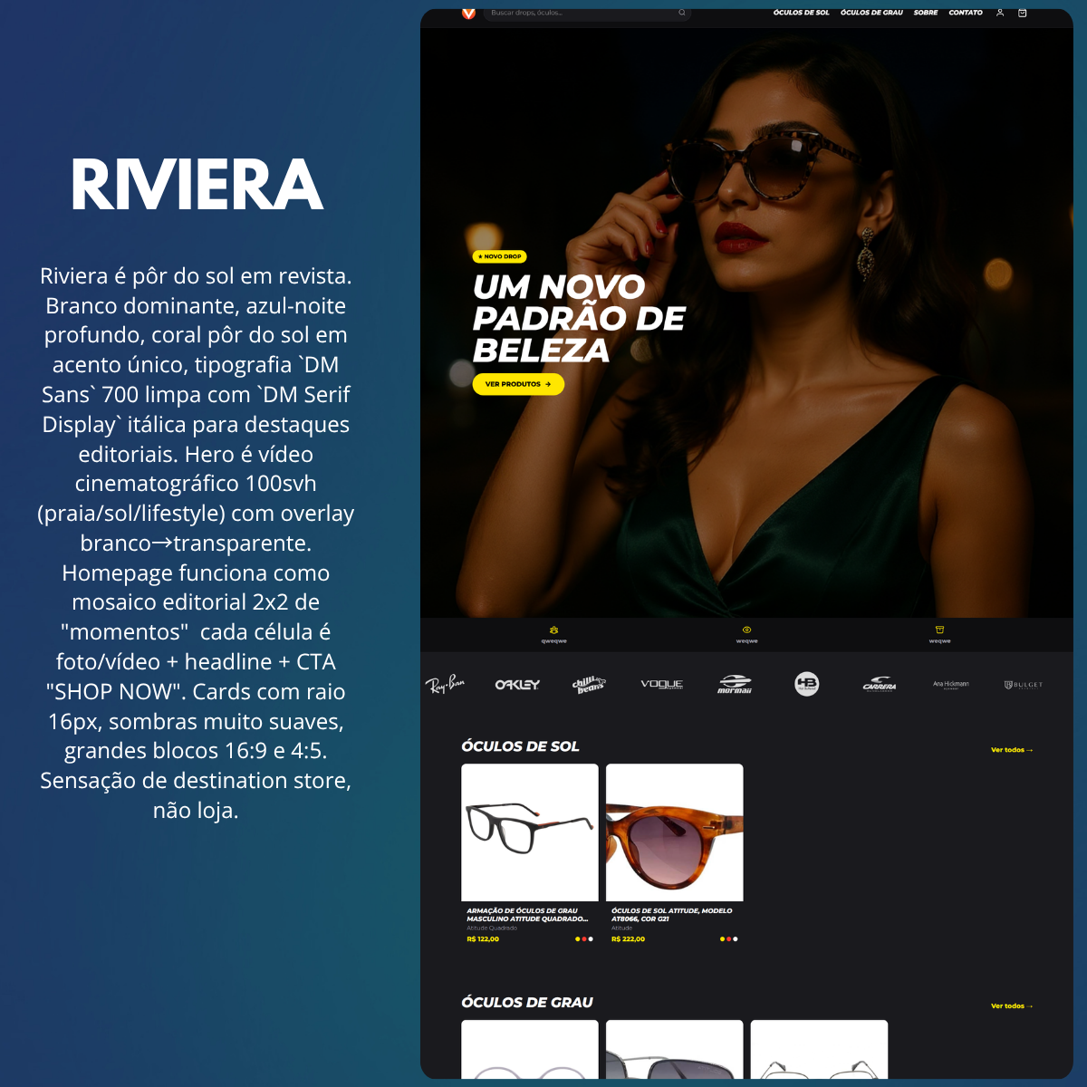 Preview do template Riviera