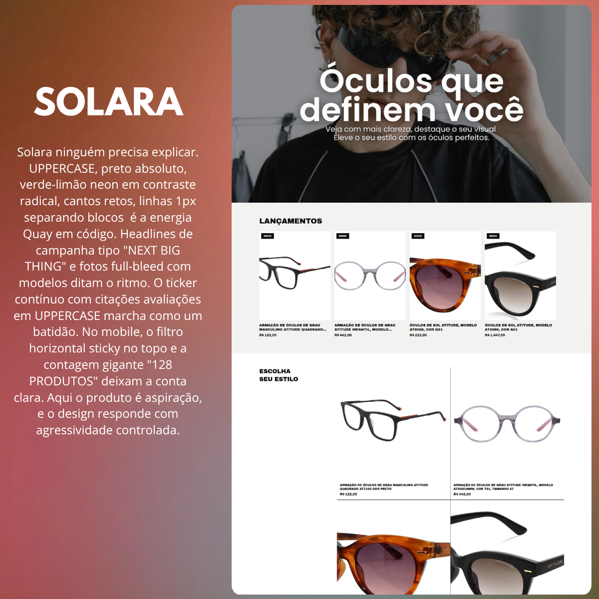 Preview do template Solara